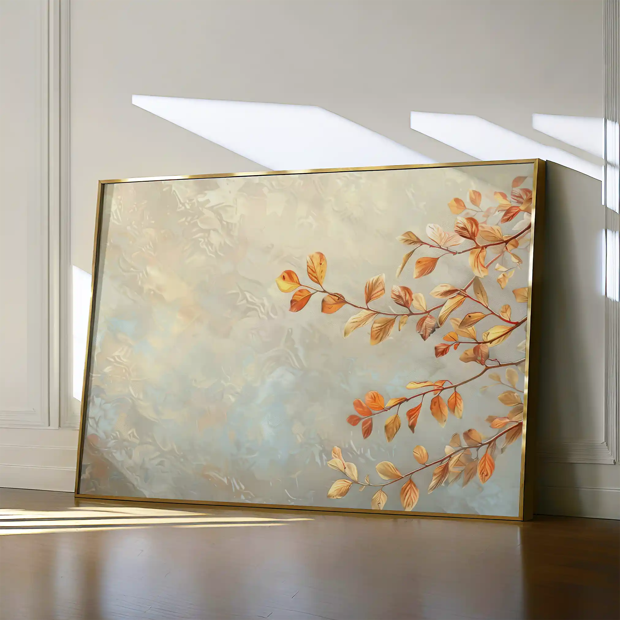 Floral 489 Canvas Art 60 x 40 cm / Black