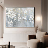 Floral 490 Canvas Art 18" x 24" / 45 x 60 cm / Black