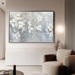 Floral 490 Canvas Art 60 x 40 cm / Black