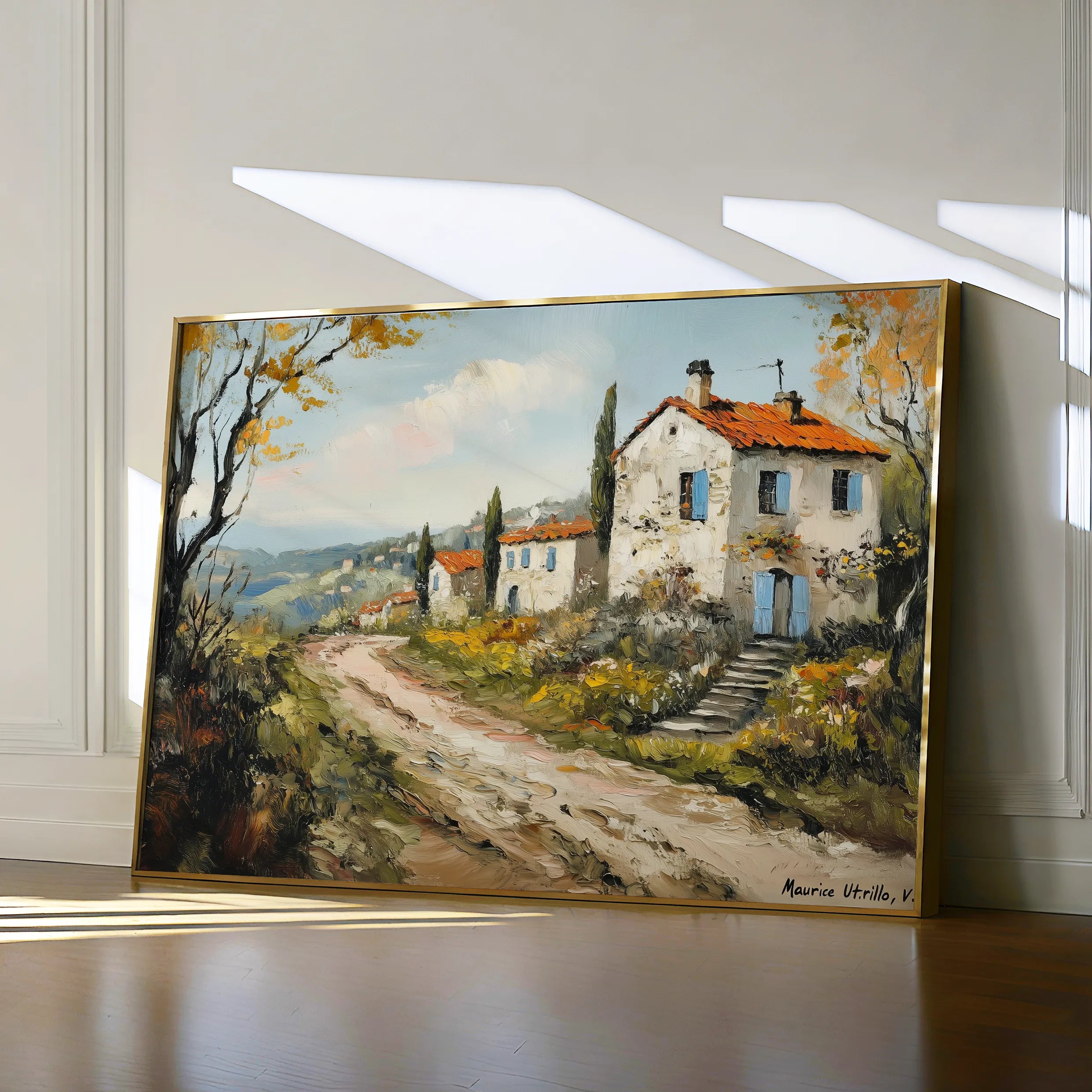 Landscape 490 Canvas Art 18" x 24" / 45 x 60 cm / Black