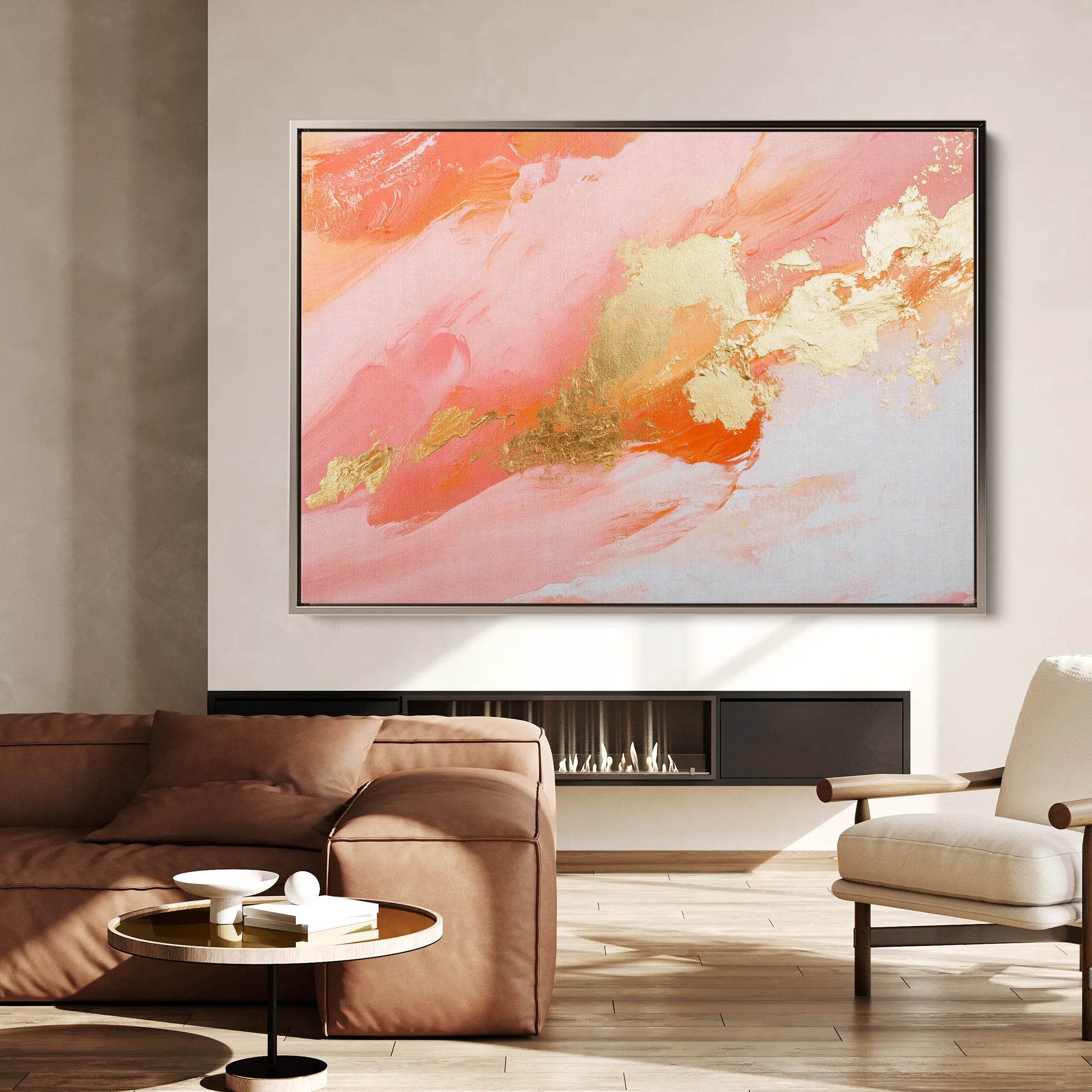 Abstract 491 Canvas Art 18" x 24" / 45 x 60 cm / Black