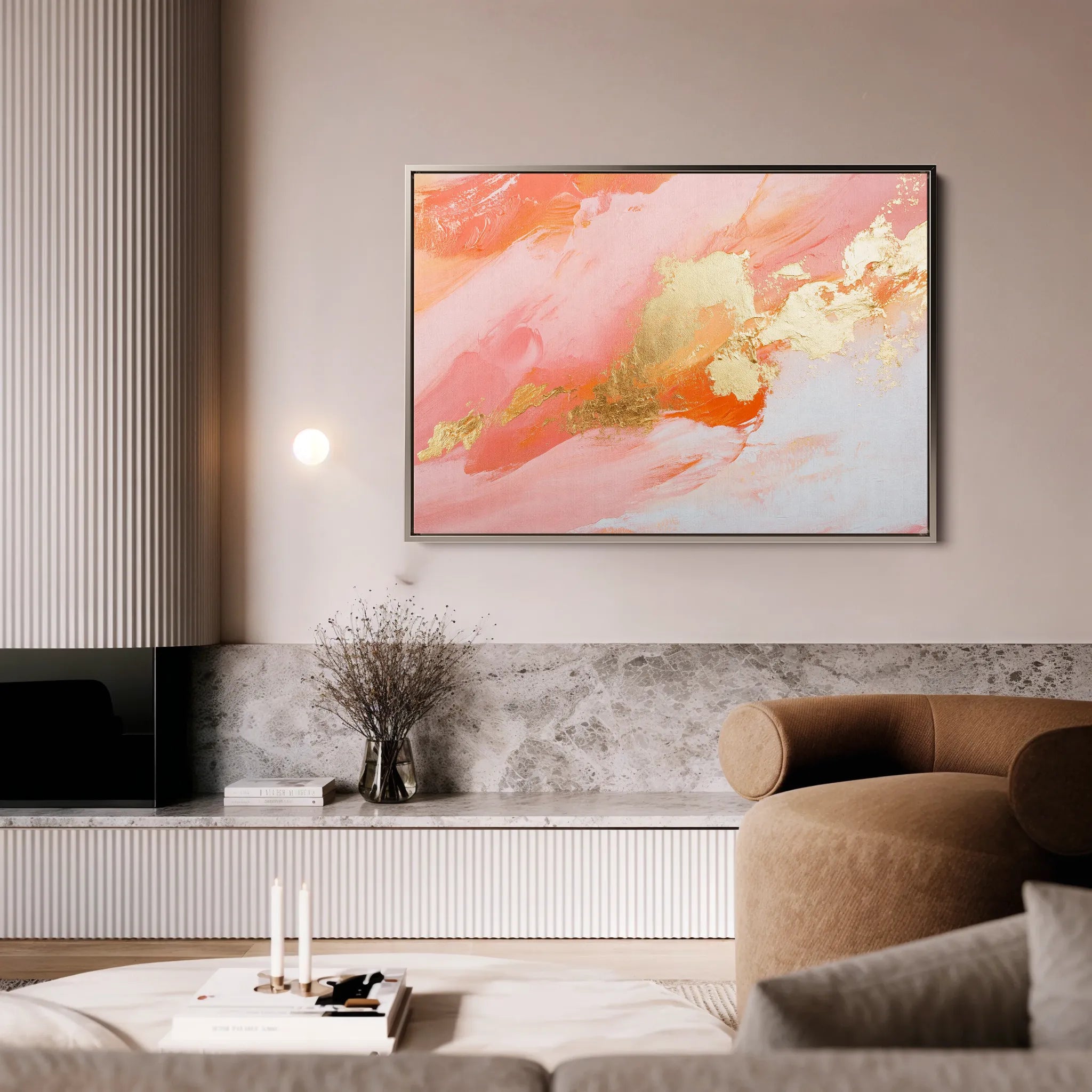Abstract 491 Canvas Art 18" x 24" / 45 x 60 cm / Black