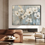 Floral 491 Canvas Art 18" x 24" / 45 x 60 cm / Black