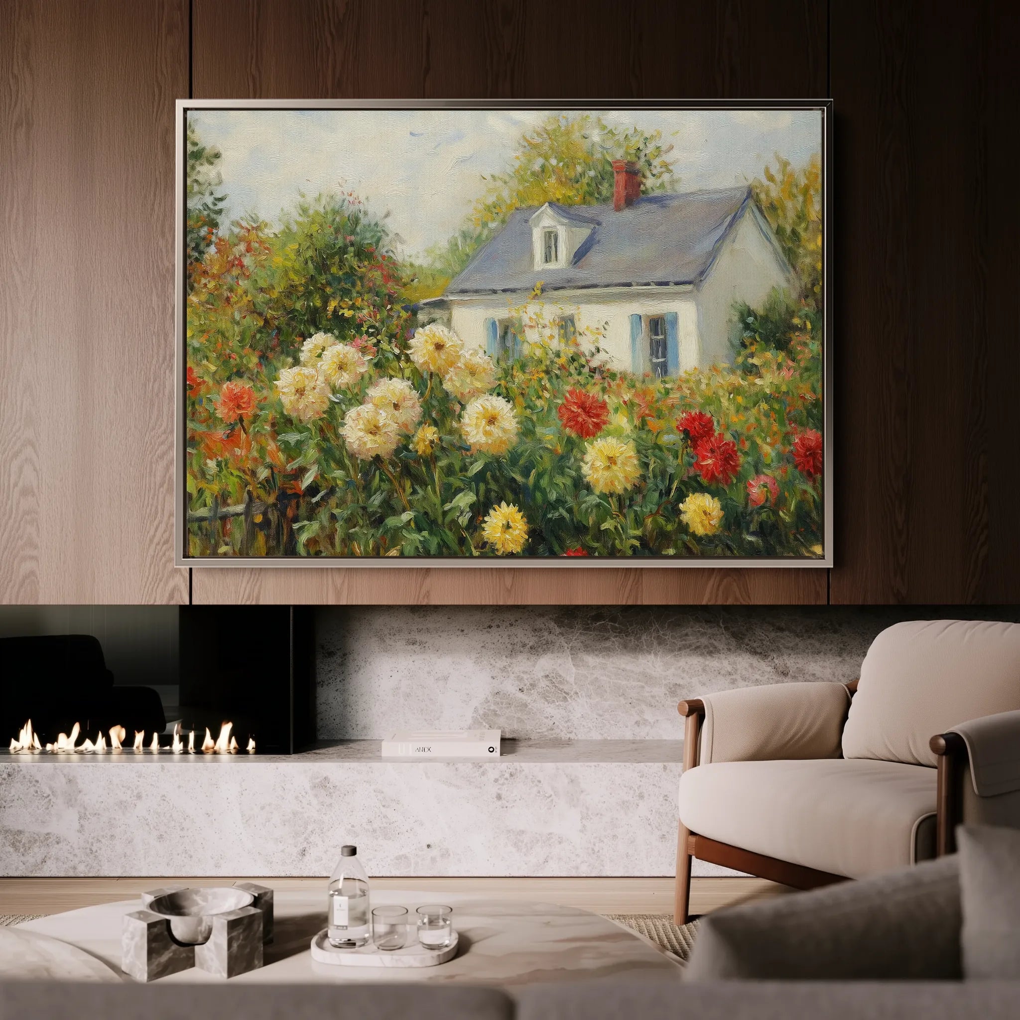Landscape 491 Canvas Art 18" x 24" / 45 x 60 cm / Black