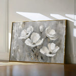 Floral 492 Canvas Art 18" x 24" / 45 x 60 cm / Black