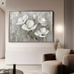 Floral 492 Canvas Art 18" x 24" / 45 x 60 cm / Black