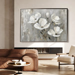 Floral 492 Canvas Art 18" x 24" / 45 x 60 cm / Black