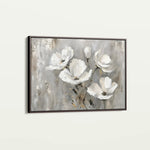 Floral 492 Canvas Art 18" x 24" / 45 x 60 cm / Black