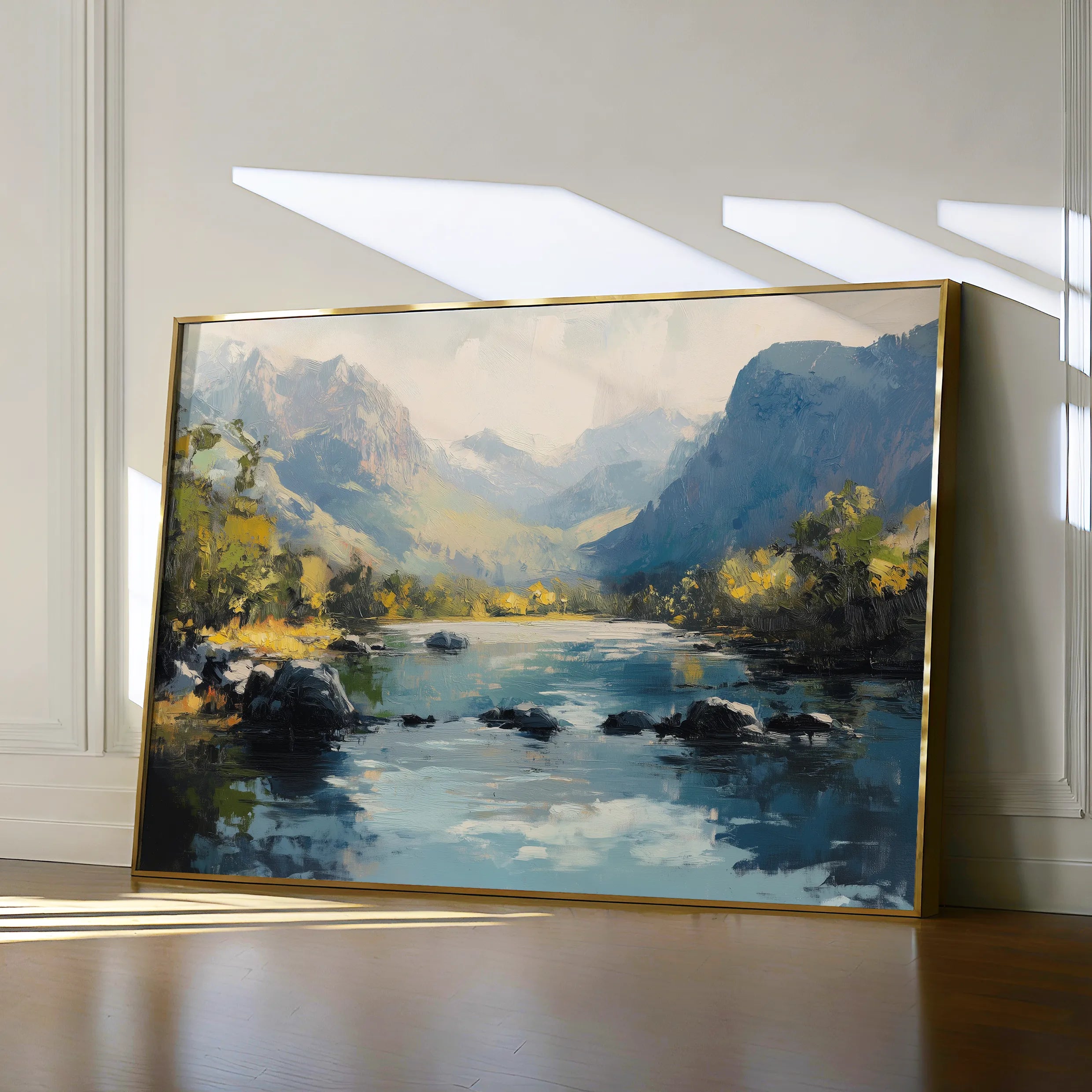 Landscape 492 Canvas Art 18" x 24" / 45 x 60 cm / Black