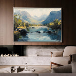 Landscape 492 Canvas Art 18" x 24" / 45 x 60 cm / Black