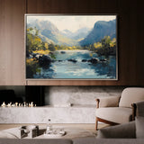 Landscape 492 Canvas Art 18" x 24" / 45 x 60 cm / Black