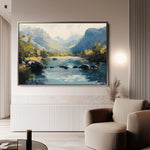 Landscape 492 Canvas Art 18" x 24" / 45 x 60 cm / Black