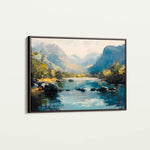 Landscape 492 Canvas Art 18" x 24" / 45 x 60 cm / Black