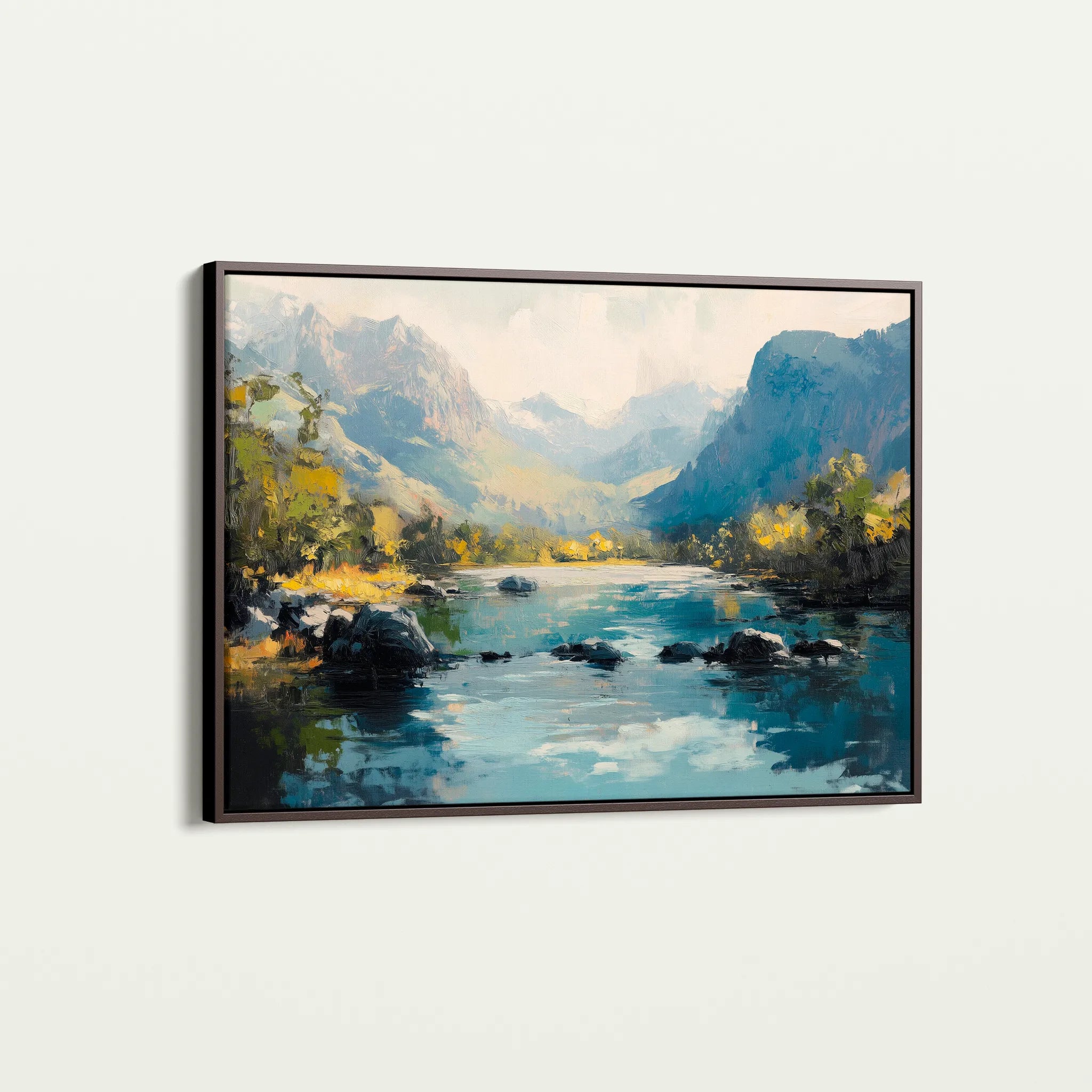 Landscape 492 Canvas Art 18" x 24" / 45 x 60 cm / Black