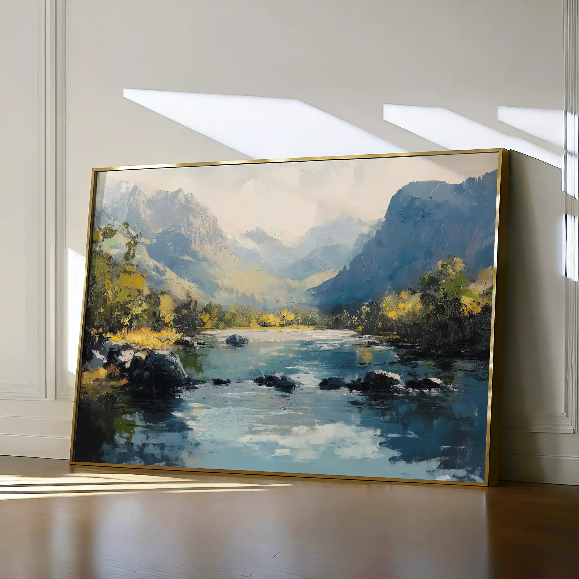 Landscape 492 Canvas Art 60 x 40 cm / Black