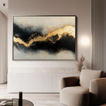 Abstract 493 Canvas Art 18" x 24" / 45 x 60 cm / Black