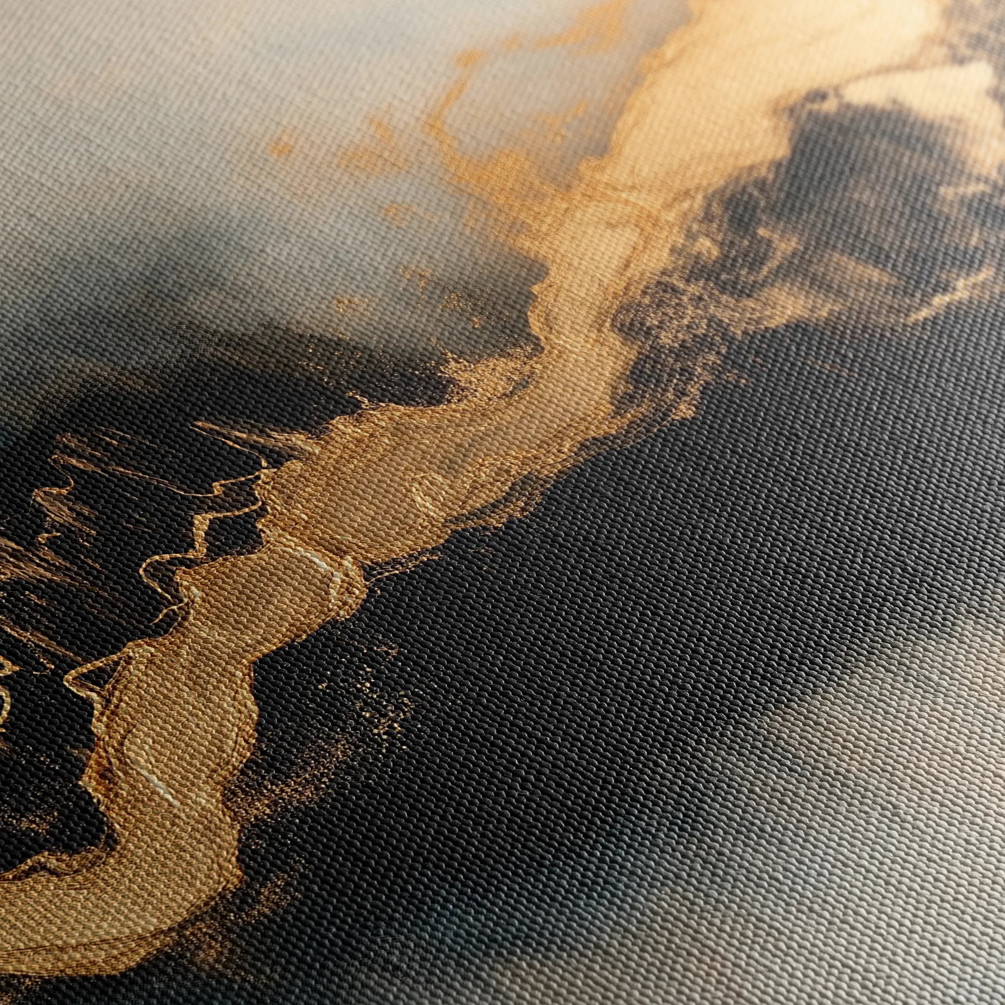 Abstract 493 Canvas Art 18" x 24" / 45 x 60 cm / Black
