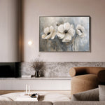Floral 493 Canvas Art 18" x 24" / 45 x 60 cm / Black