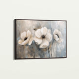 Floral 493 Canvas Art 18" x 24" / 45 x 60 cm / Black
