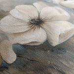 Floral 493 Canvas Art 18" x 24" / 45 x 60 cm / Black