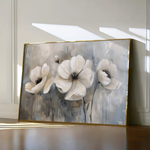 Floral 493 Canvas Art 60 x 40 cm / Black