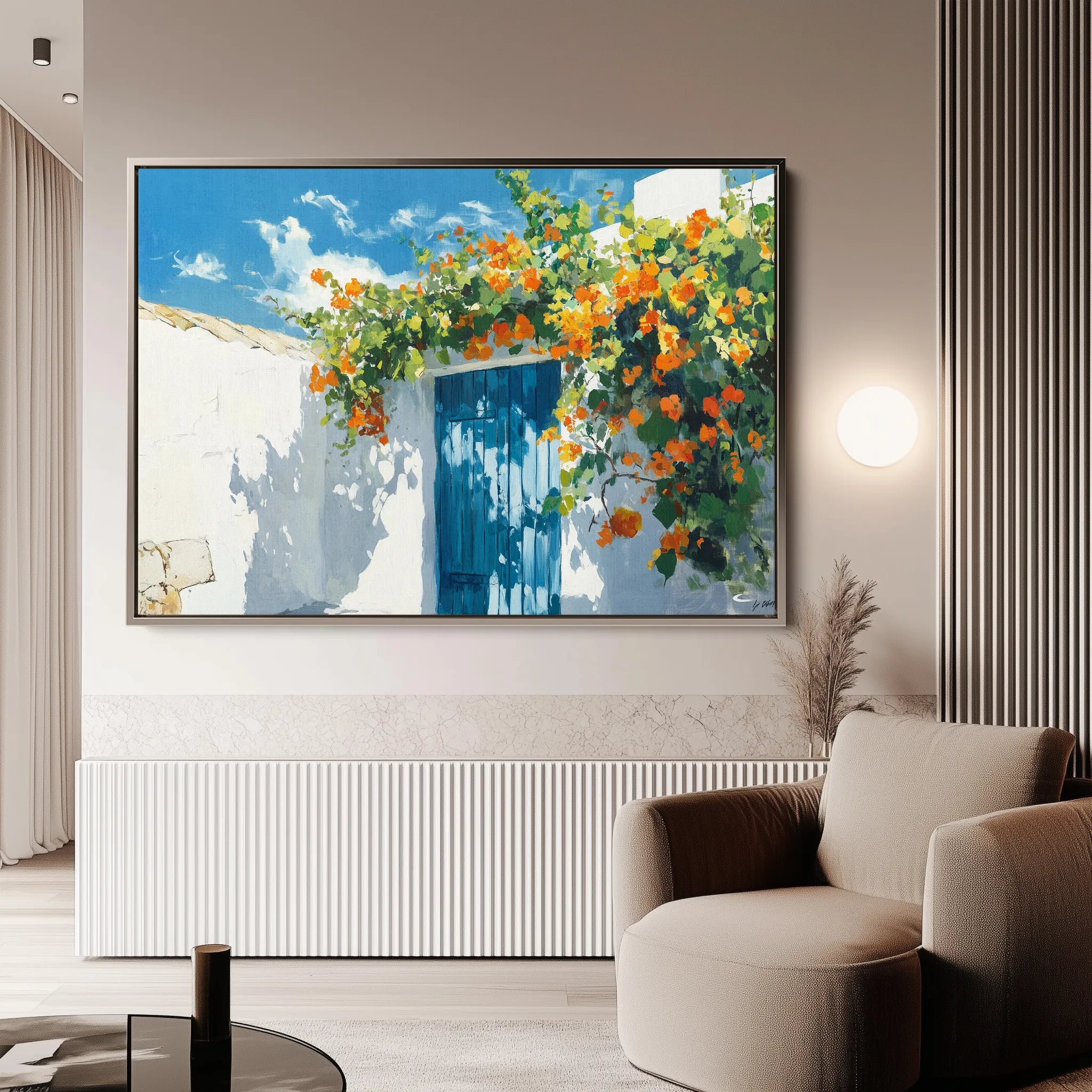 Landscape 493 Canvas Art 18" x 24" / 45 x 60 cm / Black