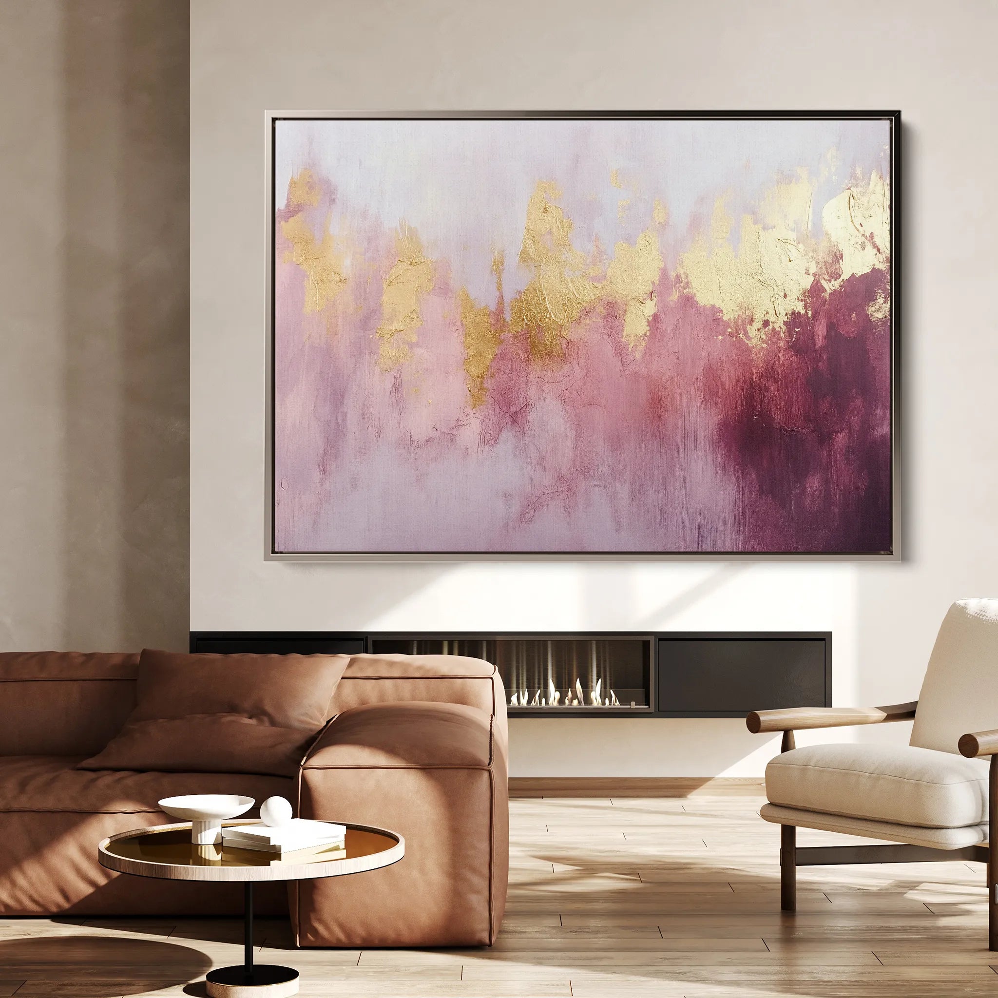 Abstract 494 Canvas Art 18" x 24" / 45 x 60 cm / Black