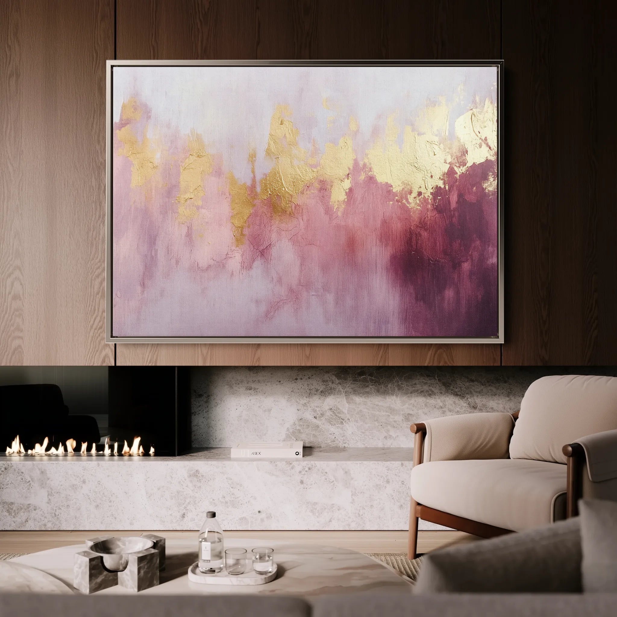 Abstract 494 Canvas Art 18" x 24" / 45 x 60 cm / Black