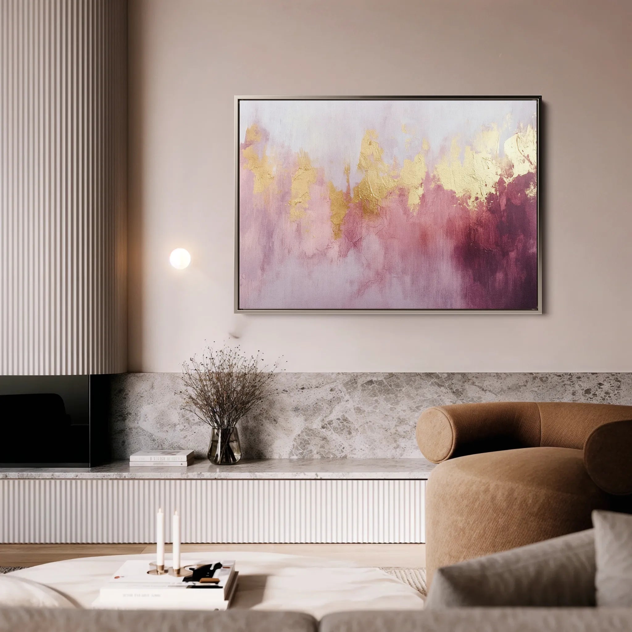 Abstract 494 Canvas Art 18" x 24" / 45 x 60 cm / Black