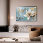 Floral 494 Canvas Art 18" x 24" / 45 x 60 cm / Black