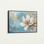Floral 494 Canvas Art 18" x 24" / 45 x 60 cm / Black