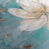 Floral 494 Canvas Art 18" x 24" / 45 x 60 cm / Black