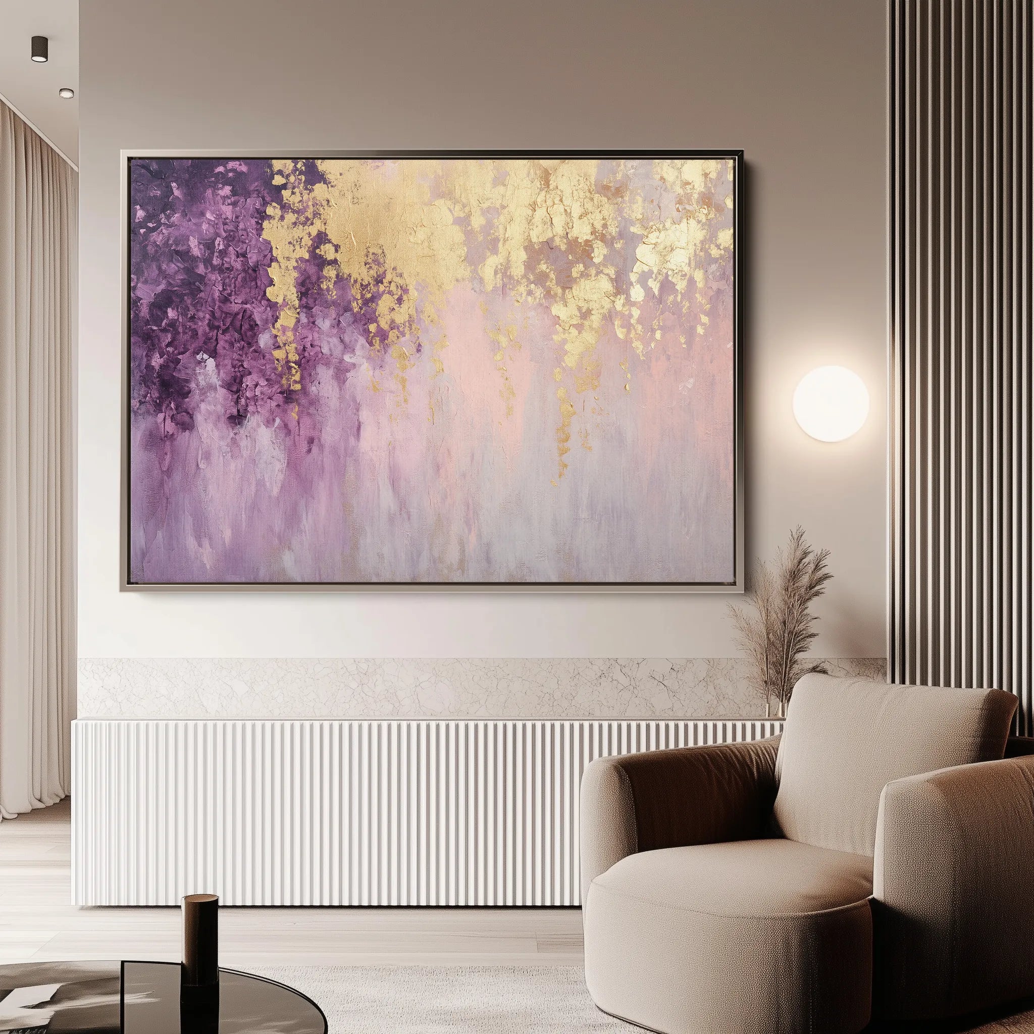 Abstract 495 Canvas Art 18" x 24" / 45 x 60 cm / Black