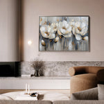 Floral 495 Canvas Art 18" x 24" / 45 x 60 cm / Black
