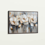 Floral 495 Canvas Art 18" x 24" / 45 x 60 cm / Black