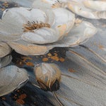 Floral 495 Canvas Art 18" x 24" / 45 x 60 cm / Black