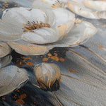 Floral 495 Canvas Art 60 x 40 cm / Black