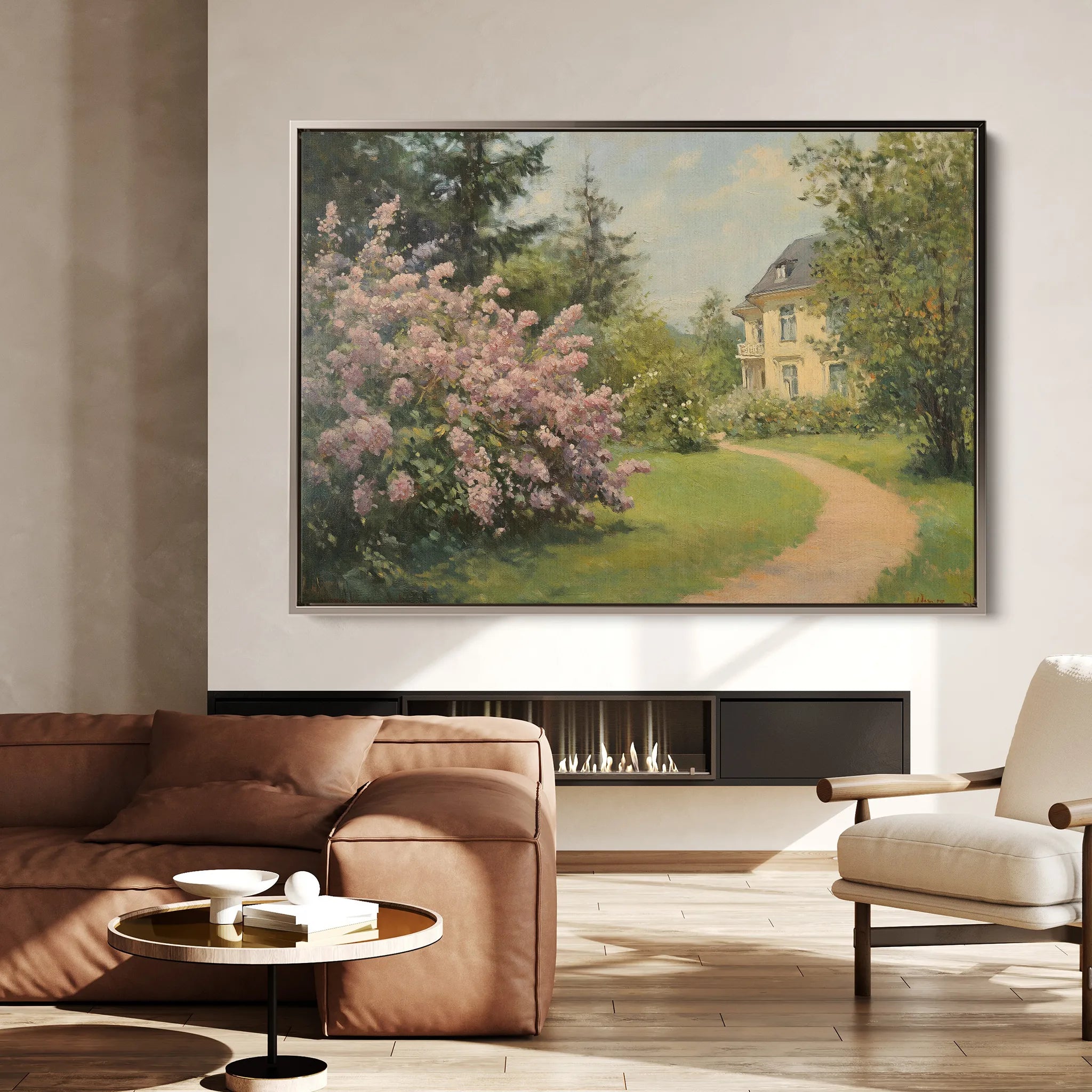 Landscape 495 Canvas Art 18" x 24" / 45 x 60 cm / Black