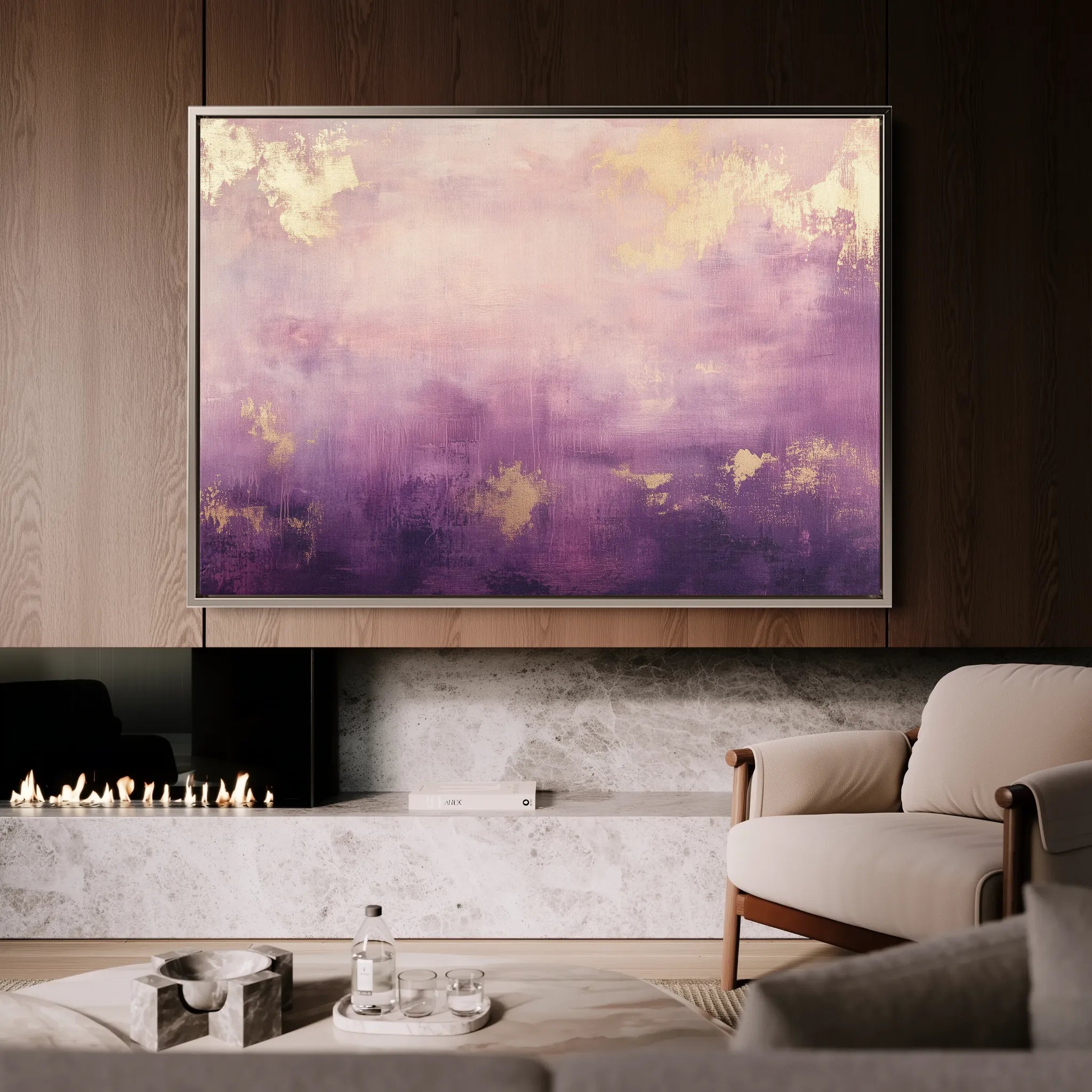 Abstract 496 Canvas Art 18" x 24" / 45 x 60 cm / Black