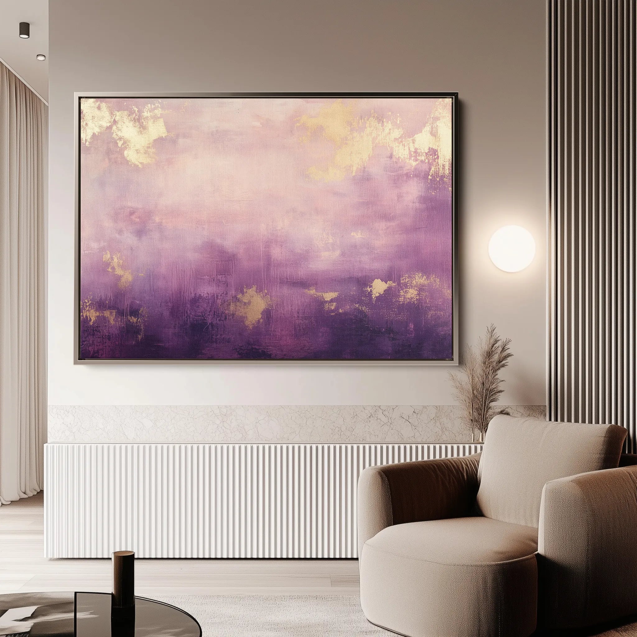 Abstract 496 Canvas Art 18" x 24" / 45 x 60 cm / Black