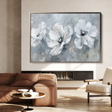 Floral 496 Canvas Art 18" x 24" / 45 x 60 cm / Black