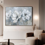 Floral 496 Canvas Art 18" x 24" / 45 x 60 cm / Black