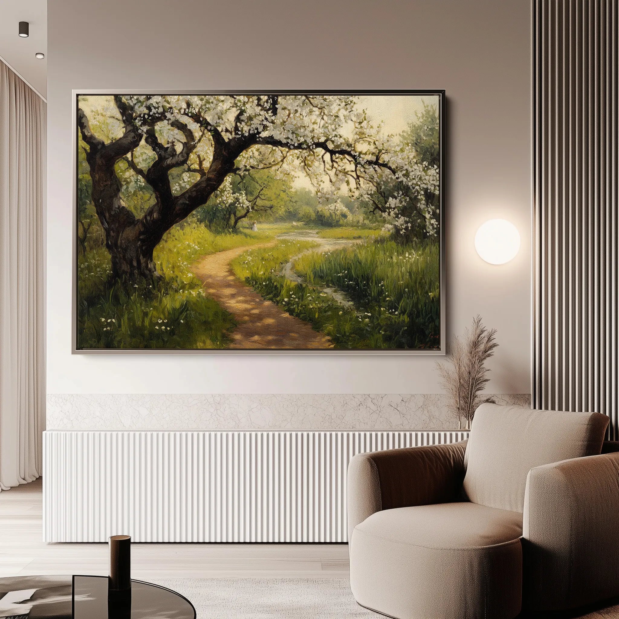 Landscape 496 Canvas Art 18" x 24" / 45 x 60 cm / Black