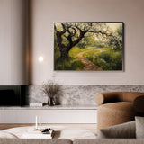 Landscape 496 Canvas Art 18" x 24" / 45 x 60 cm / Black