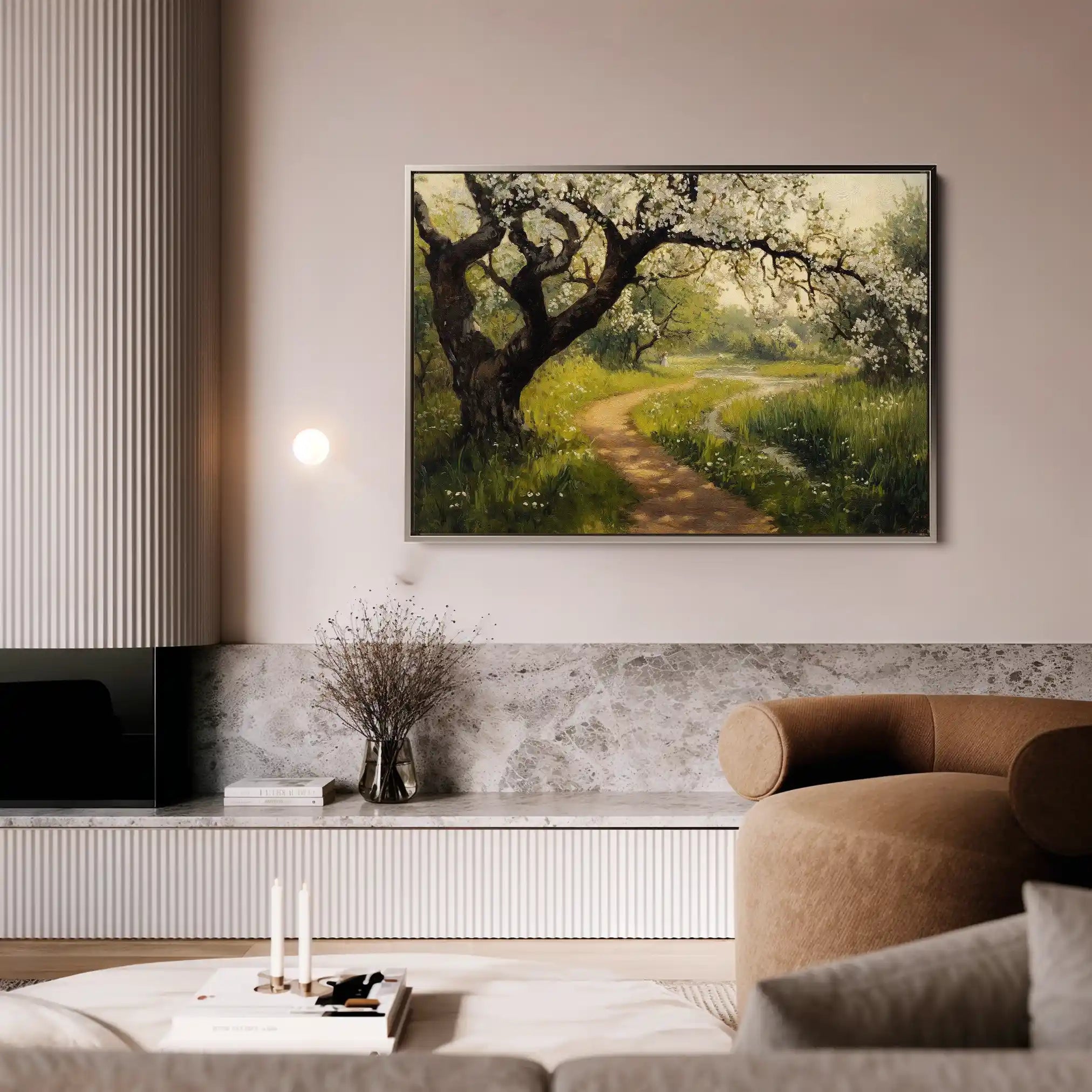 Landscape 496 Canvas Art 60 x 40 cm / Black
