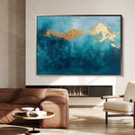 Abstract 497 Canvas Art 18" x 24" / 45 x 60 cm / Black