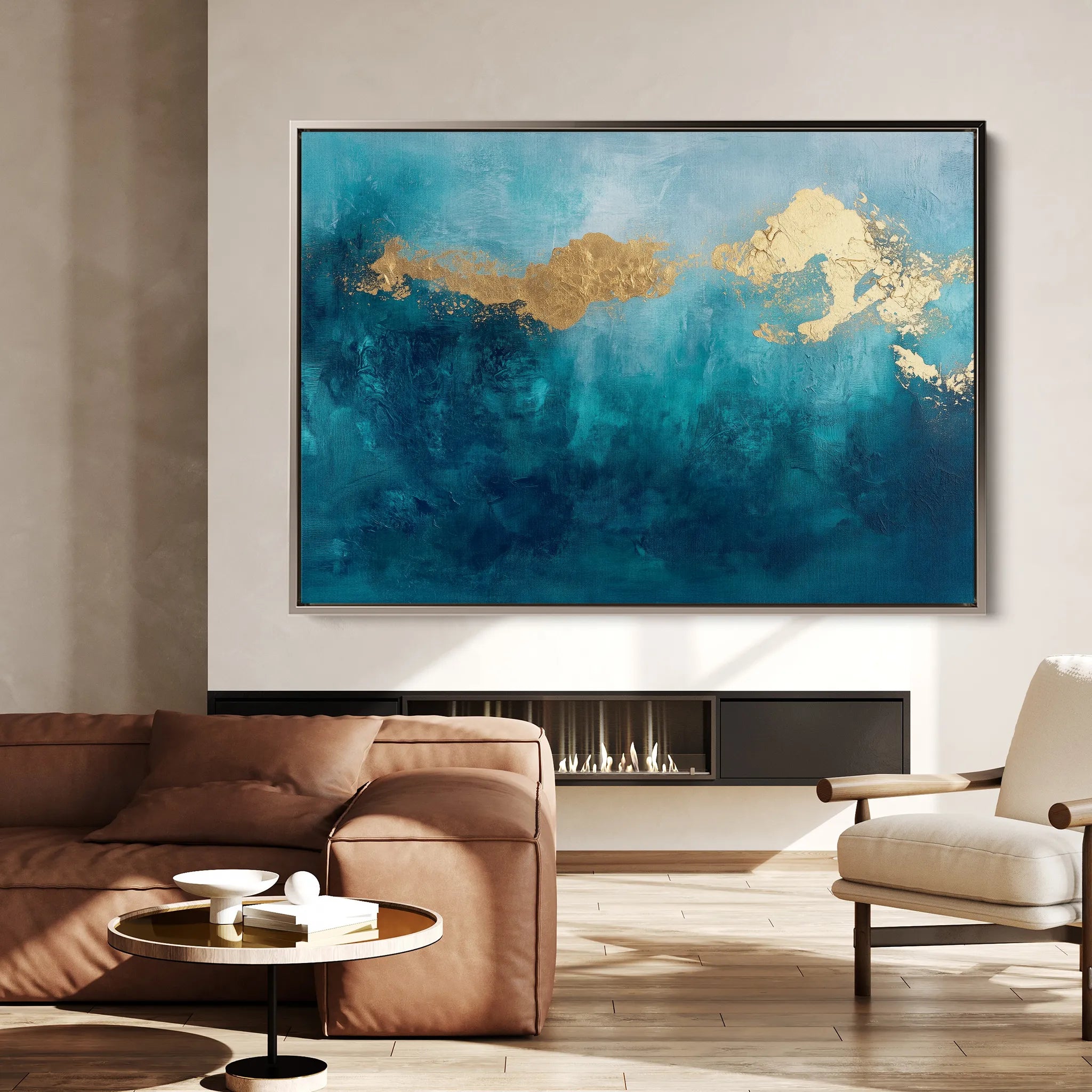 Abstract 497 Canvas Art 18" x 24" / 45 x 60 cm / Black