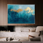 Abstract 497 Canvas Art 18" x 24" / 45 x 60 cm / Black