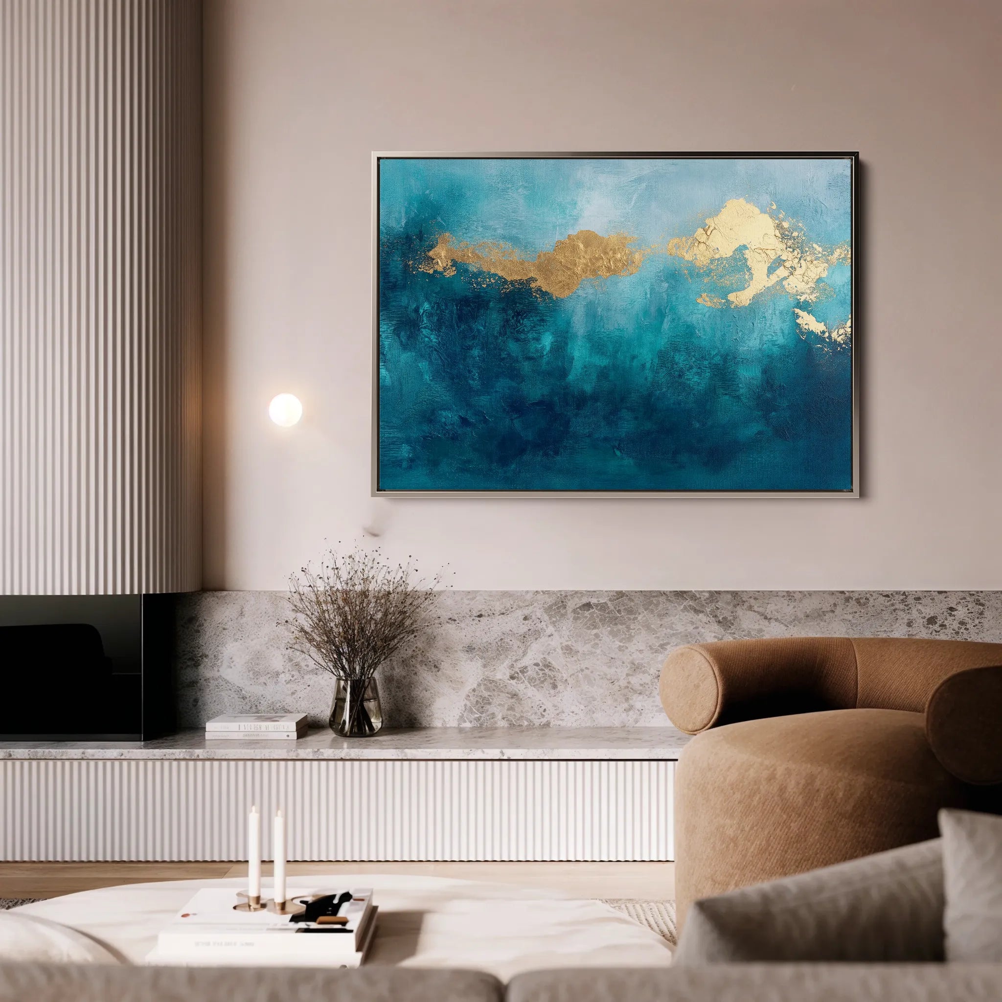 Abstract 497 Canvas Art 18" x 24" / 45 x 60 cm / Black