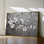 Floral 497 Canvas Art 18" x 24" / 45 x 60 cm / Black